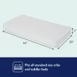 Kolcraft Pediatric 800 Extra Firm Ultra Deluxe, 80 Coil Baby Crib and Toddler Mattress, White