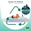 Serta SleepTrue Sparkling Sky Breathable Baby Bed Crib Mattress and Toddler Mattress with Removable/Machine Washable Cover, Blue