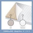 Simmons BeautySleep Kids Radiant Diamond Crib and Toddler Mattress, Waterproof, Extra Firm, GREENGUARD Gold, White/Blue
