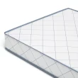 Simmons BeautySleep Kids Radiant Diamond Crib and Toddler Mattress, Waterproof, Extra Firm, GREENGUARD Gold, White/Blue