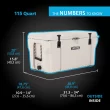 Lifetime New 115 Qt. Capacity High Performance Polyethylene Cooler, Khaki (91000)