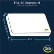 Serta SleepTrue Sparkling Sky Breathable Baby Bed Crib Mattress and Toddler Mattress with Removable/Machine Washable Cover, Blue