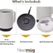 Nextmug Temperature Controlled, Self-Heating Coffee Mug (Almond 14 oz.)