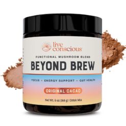 Live Conscious Beyond Brew - Coffee Alternative - Low Caffeine - Mushroom Complex w/Lion’s Mane, Reishi, Cordyceps & Chaga