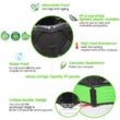 SQUEEZE master XXL Large Compost Bin Outdoor- 720L /190 Gallon-Easy Assembly-No Screws-Sturdy & Durable-Green Door