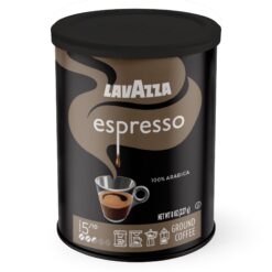 Lavazza Espresso Ground Coffee Blend, Medium Roast, 8-Oz Cans, Pack of 4 (Packaging May Vary) Premium Blend