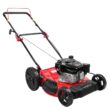 PowerSmart 21 in. Gas Lawn Mower, 144cc 2-in-1 Mulching Push Mower with 6-Positions Height Adjustment, High Rear Wheels