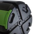 FCMP Outdoor HOTFROG Rolling 37-Gallon Single Chamber Batch Tumbling Composter, Black & Green