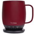 Nextmug Temperature Controlled, Self-Heating Coffee Mug (Burgundy - 14 oz.)
