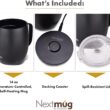 Nextmug Temperature Controlled, Self-Heating Coffee Mug (Graphite - 14 oz.)