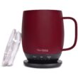 Nextmug Temperature Controlled, Self-Heating Coffee Mug (Burgundy - 14 oz.)