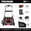 PRORUN PLM16021SP 60-volt 21-in Cordless Self-propelled Lawn Mower 5 Ah (1-Battery and Charger Included)