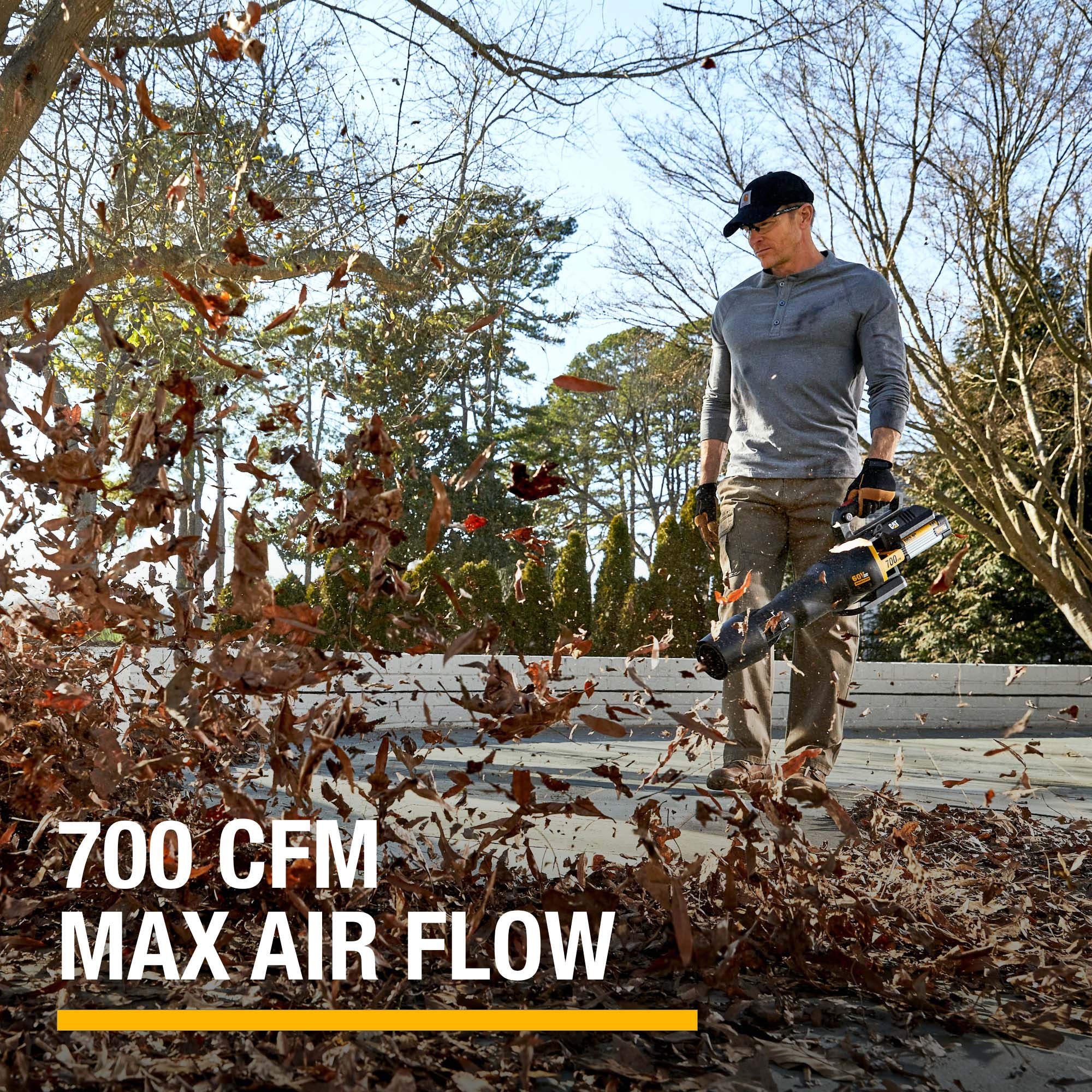 CAT 60-volt Max 700-CFM 135-MPH Battery Handheld Leaf Blower 2.5 Ah (Battery and Charger Included) CAT 60-volt Max 700-CFM 135-MPH Battery Handheld Leaf Blower 2.5 Ah (Battery and Charger Included) - Image 5