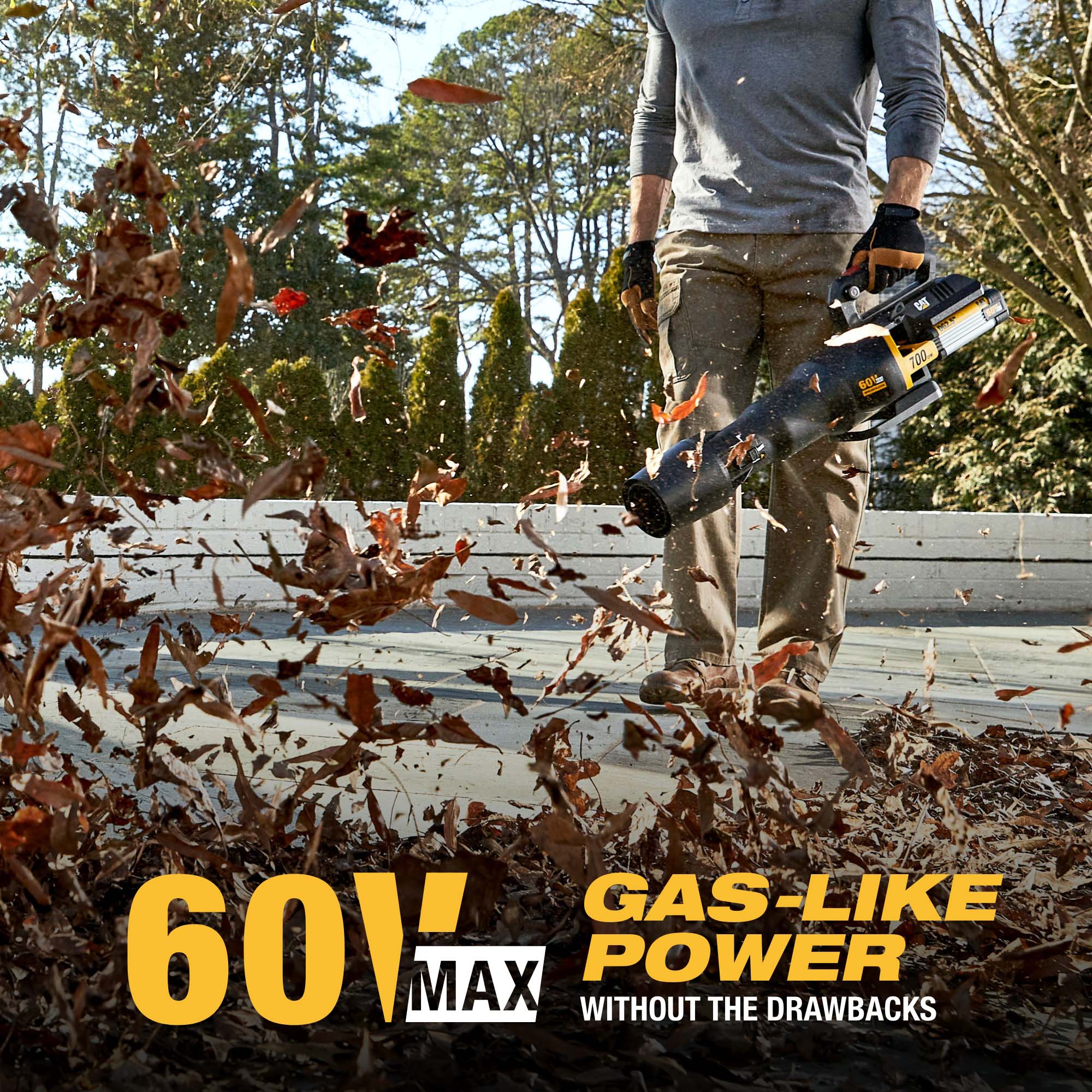 CAT 60-volt Max 700-CFM 135-MPH Battery Handheld Leaf Blower 2.5 Ah (Battery and Charger Included) CAT 60-volt Max 700-CFM 135-MPH Battery Handheld Leaf Blower 2.5 Ah (Battery and Charger Included) - Image 7