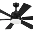 Harbor Breeze Bradbury 48-in Matte Black Ceiling Fan with Light and Remote (6-Blade) Harbor Breeze Bradbury 48-in Matte Black Ceiling Fan with Light and Remote (6-Blade)
