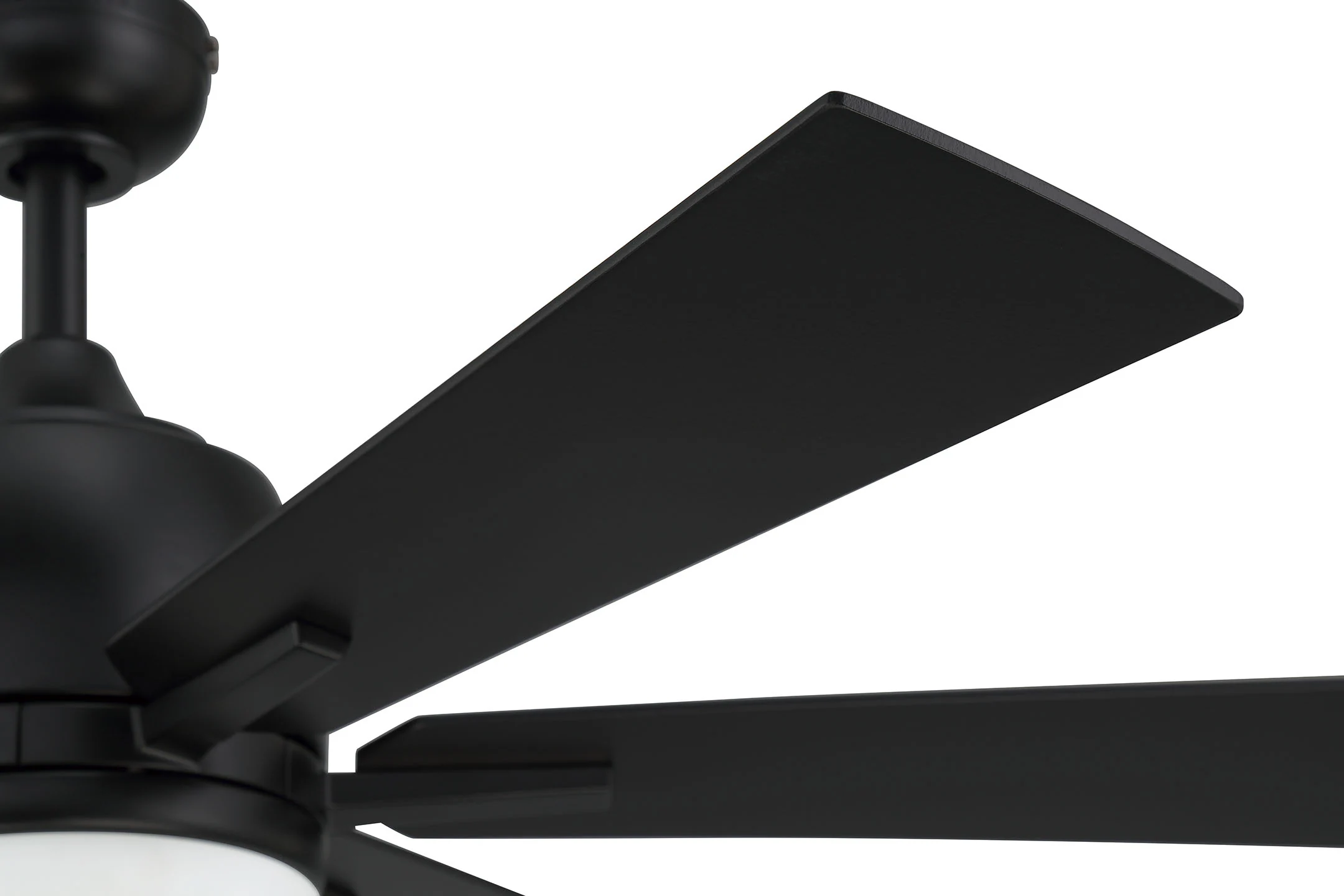 Harbor Breeze Bradbury 48-in Matte Black Ceiling Fan with Light and Remote (6-Blade) Harbor Breeze Bradbury 48-in Matte Black Ceiling Fan with Light and Remote (6-Blade) - Image 4