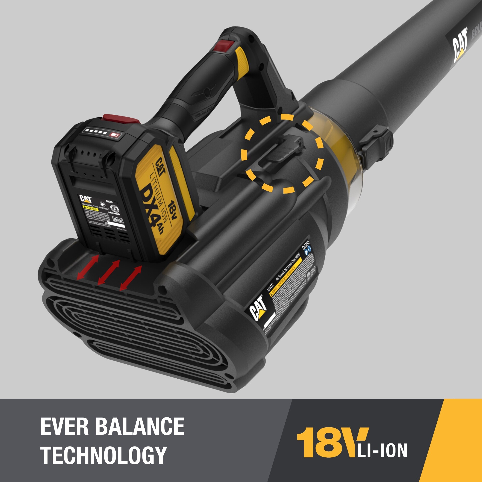 CAT CAT 18V Cordless Blower CAT CAT 18V Cordless Blower - Image 6