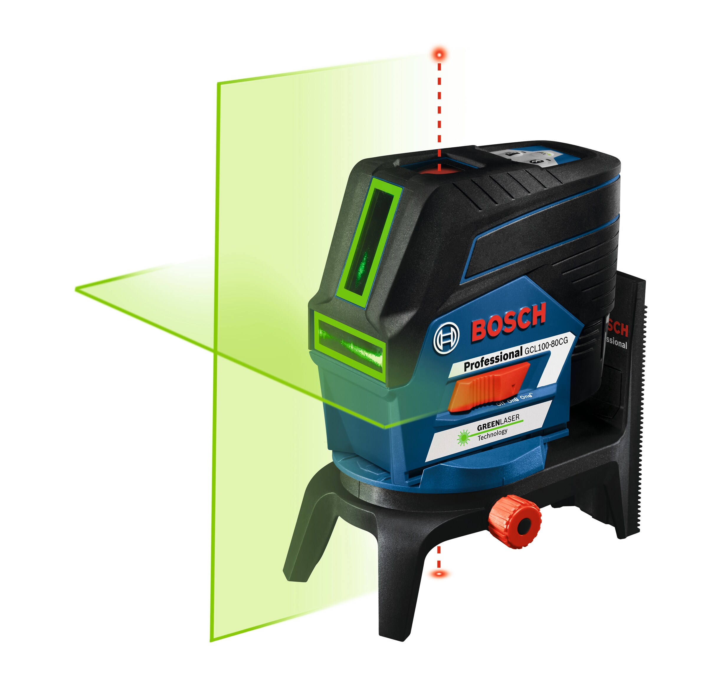 Bosch 165-ft Green Self-Leveling Cross-line Laser Level Kit Bosch 165-ft Green Self-Leveling Cross-line Laser Level Kit - Image 4