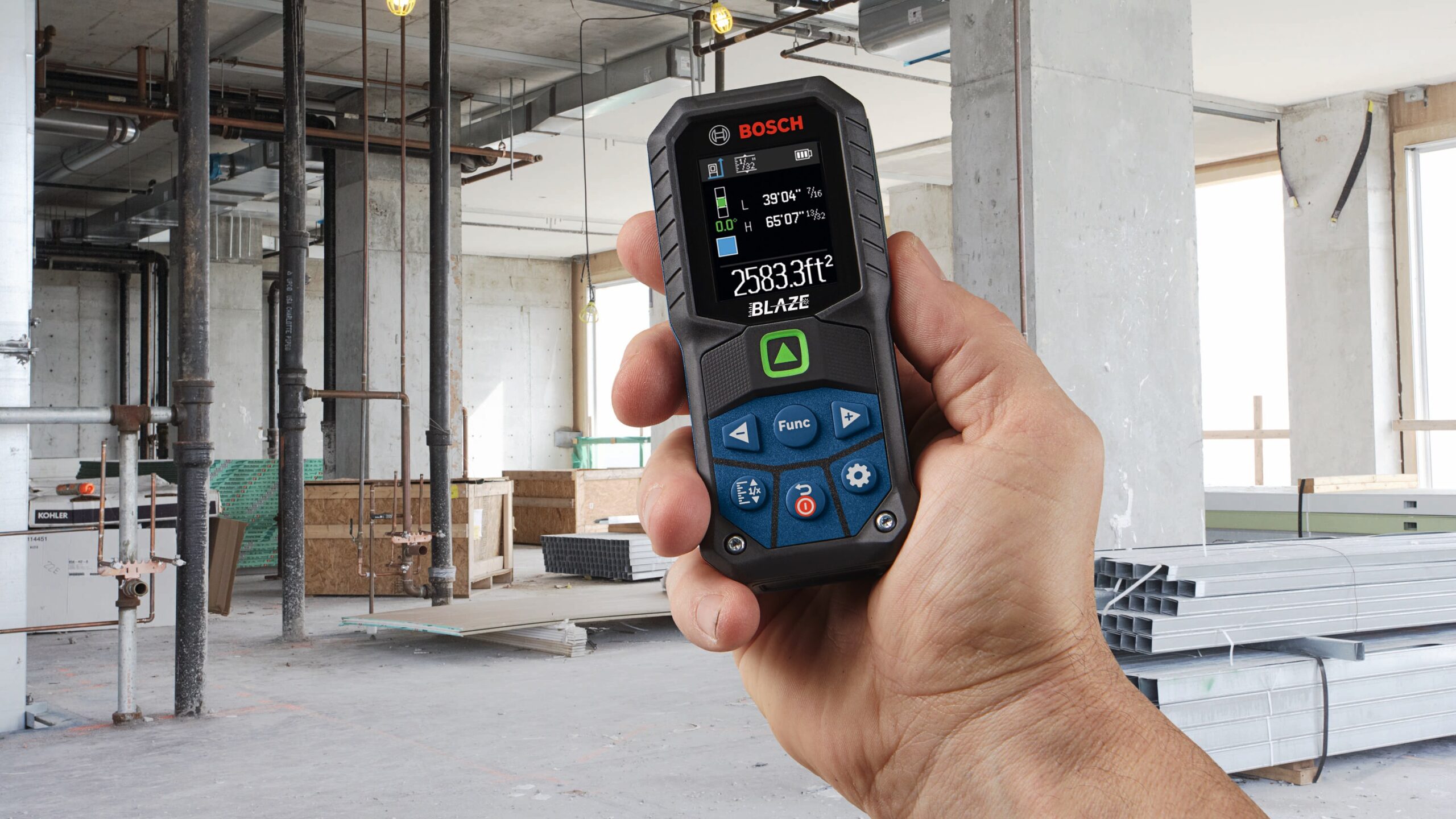 Bosch BLAZE 165-ft Indoor Green Laser Distance Measurer with Backlit Display and Bluetooth Compatibility Bosch BLAZE 165-ft Indoor Green Laser Distance Measurer with Backlit Display and Bluetooth Compatibility - Image 7