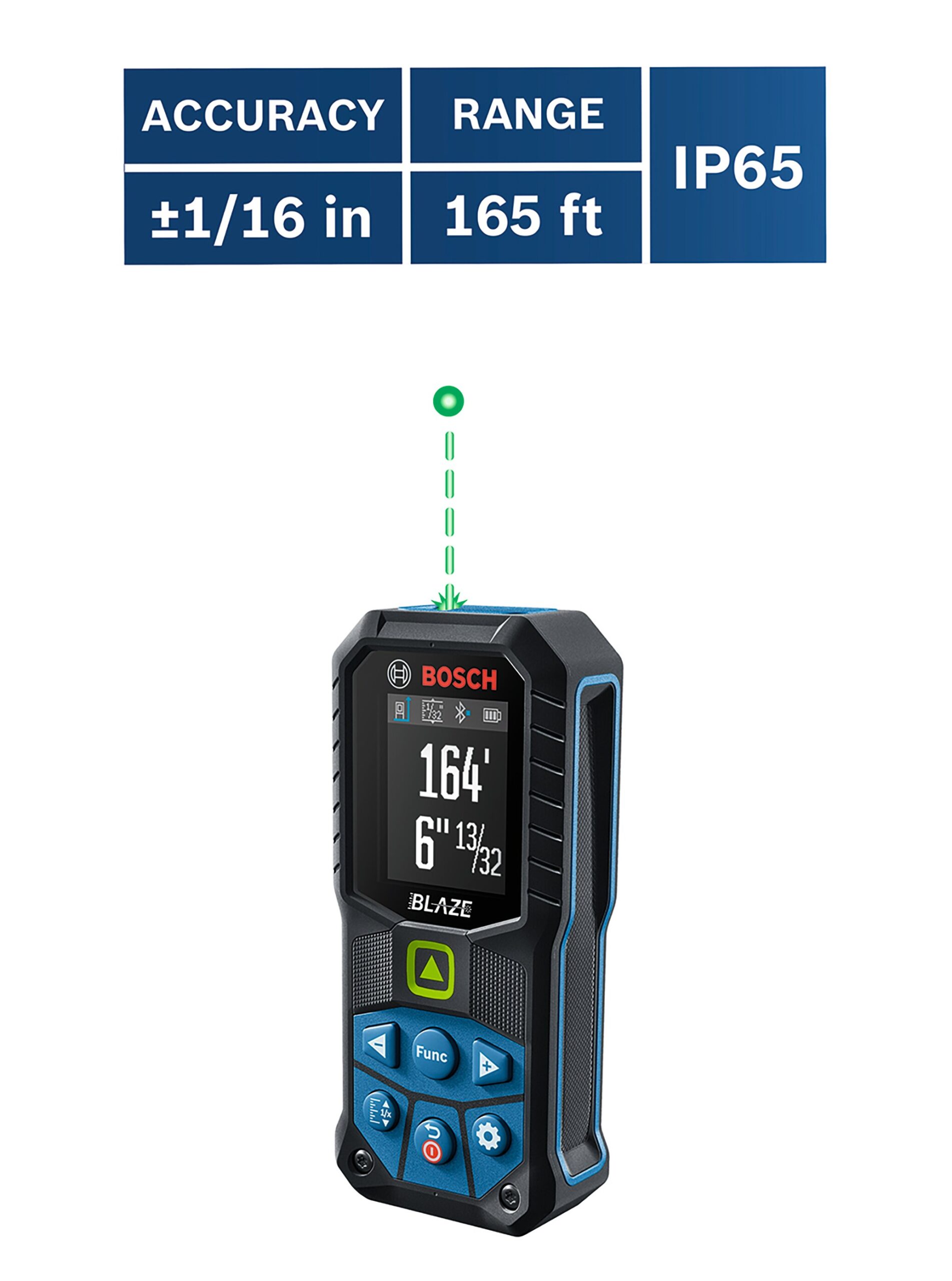 Bosch BLAZE 165-ft Indoor Green Laser Distance Measurer with Backlit Display and Bluetooth Compatibility Bosch BLAZE 165-ft Indoor Green Laser Distance Measurer with Backlit Display and Bluetooth Compatibility - Image 18