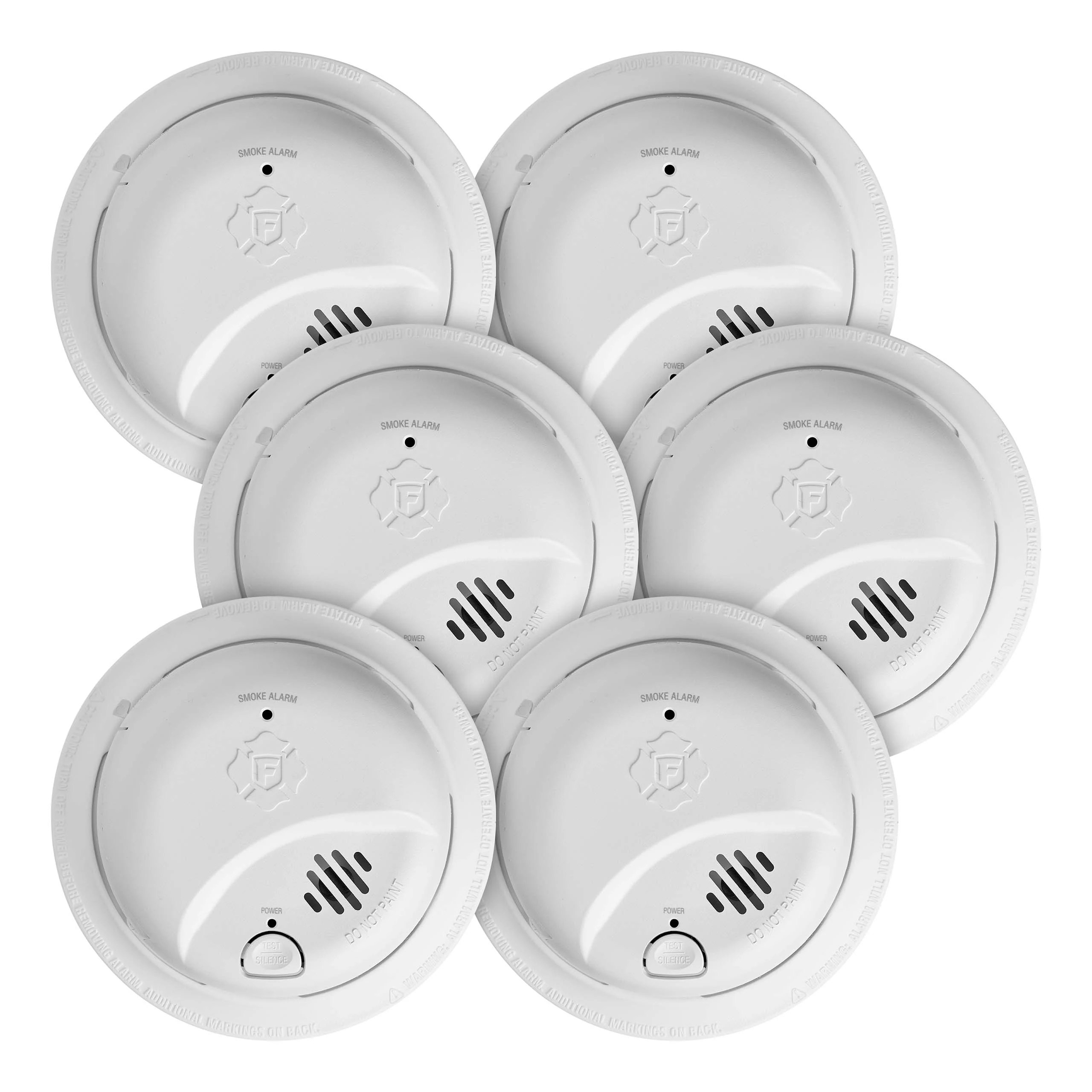 First Alert BRK Hardwired (with Battery Back-up) Ionization Interconnected Smoke Detector (6-Pack) First Alert BRK Hardwired (with Battery Back-up) Ionization Interconnected Smoke Detector (6-Pack)
