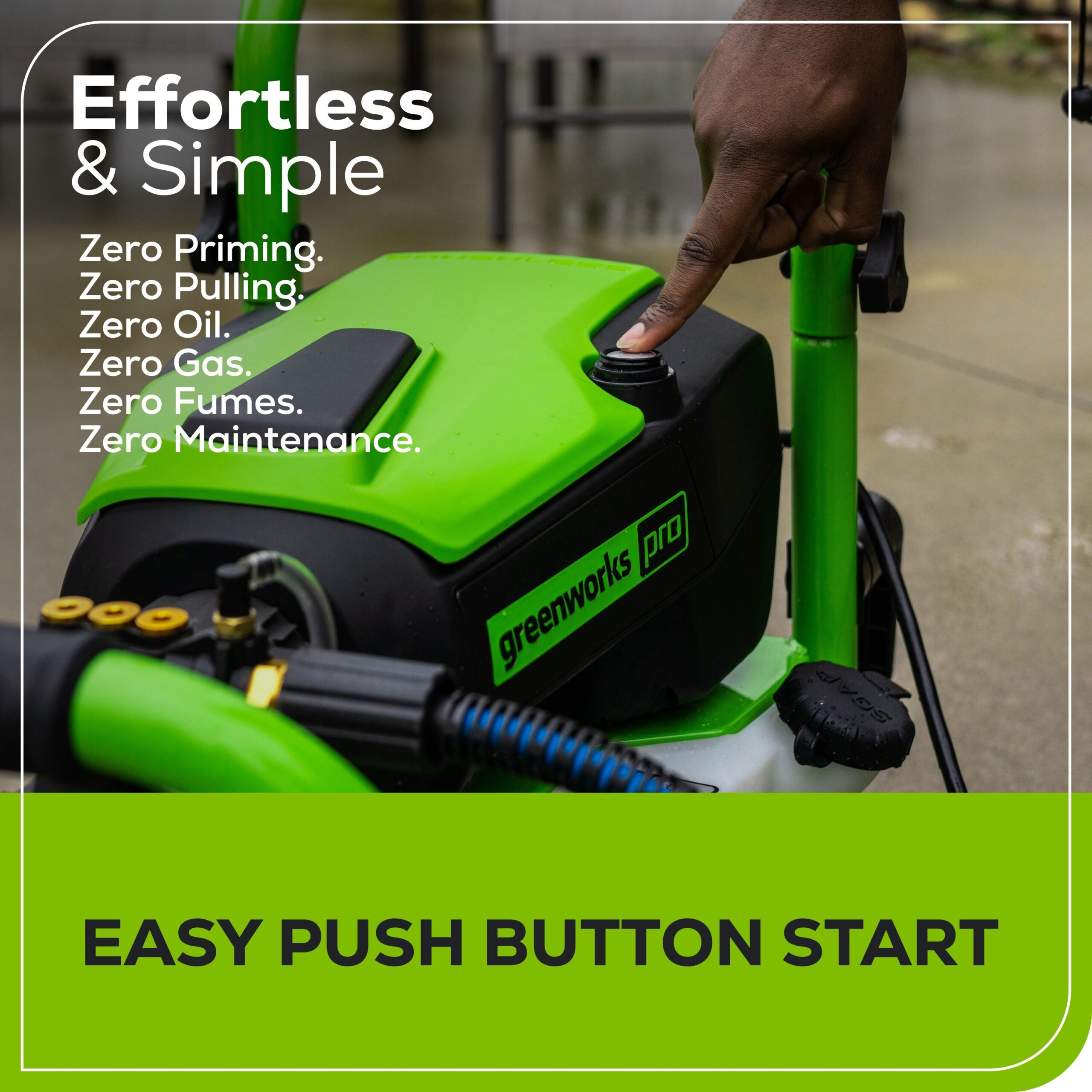 Greenworks Pro 3000 PSI 2-GPM Cold Water Electric Pressure Washer with 5 Spray Tips Greenworks Pro 3000 PSI 2-GPM Cold Water Electric Pressure Washer with 5 Spray Tips - Image 11