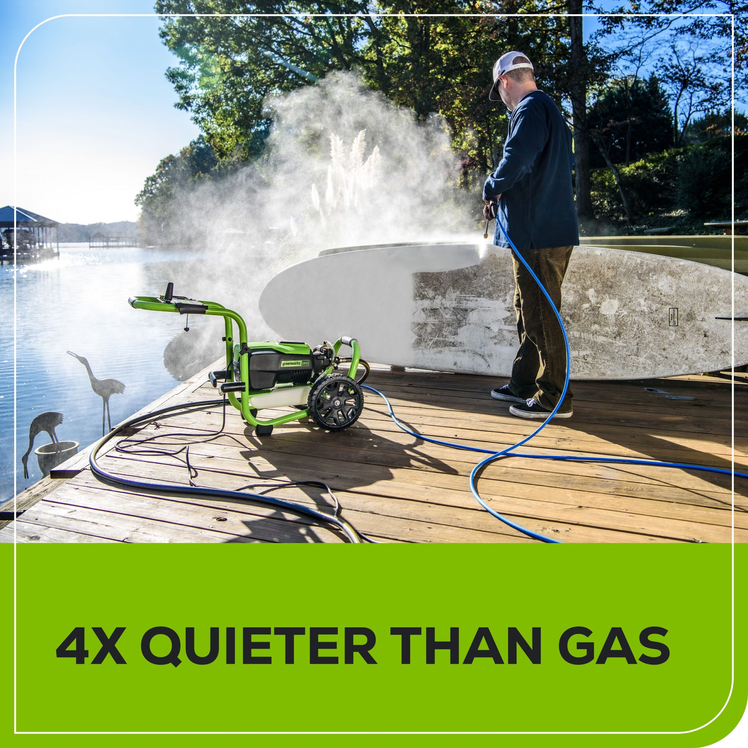 Greenworks Pro 3000 PSI 2-GPM Cold Water Electric Pressure Washer with 5 Spray Tips Greenworks Pro 3000 PSI 2-GPM Cold Water Electric Pressure Washer with 5 Spray Tips - Image 10