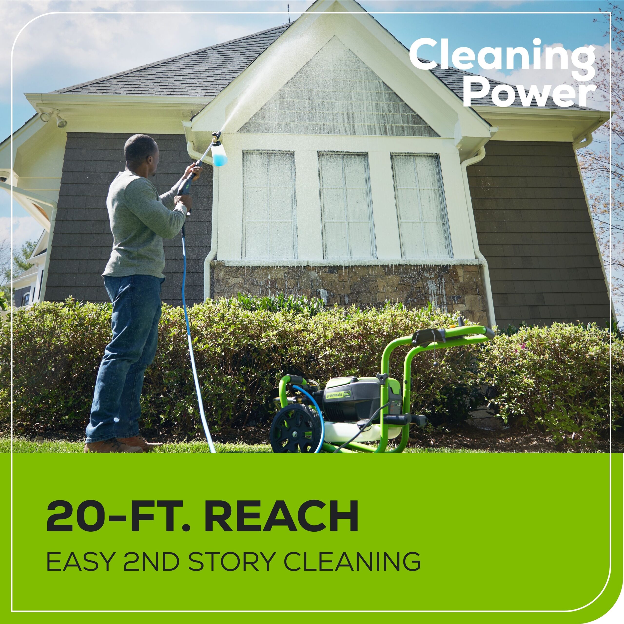 Greenworks Pro 3000 PSI 2-GPM Cold Water Electric Pressure Washer with 5 Spray Tips Greenworks Pro 3000 PSI 2-GPM Cold Water Electric Pressure Washer with 5 Spray Tips - Image 12
