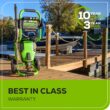 Greenworks Pro 3000 PSI 2-GPM Cold Water Electric Pressure Washer with 5 Spray Tips Greenworks Pro 3000 PSI 2-GPM Cold Water Electric Pressure Washer with 5 Spray Tips