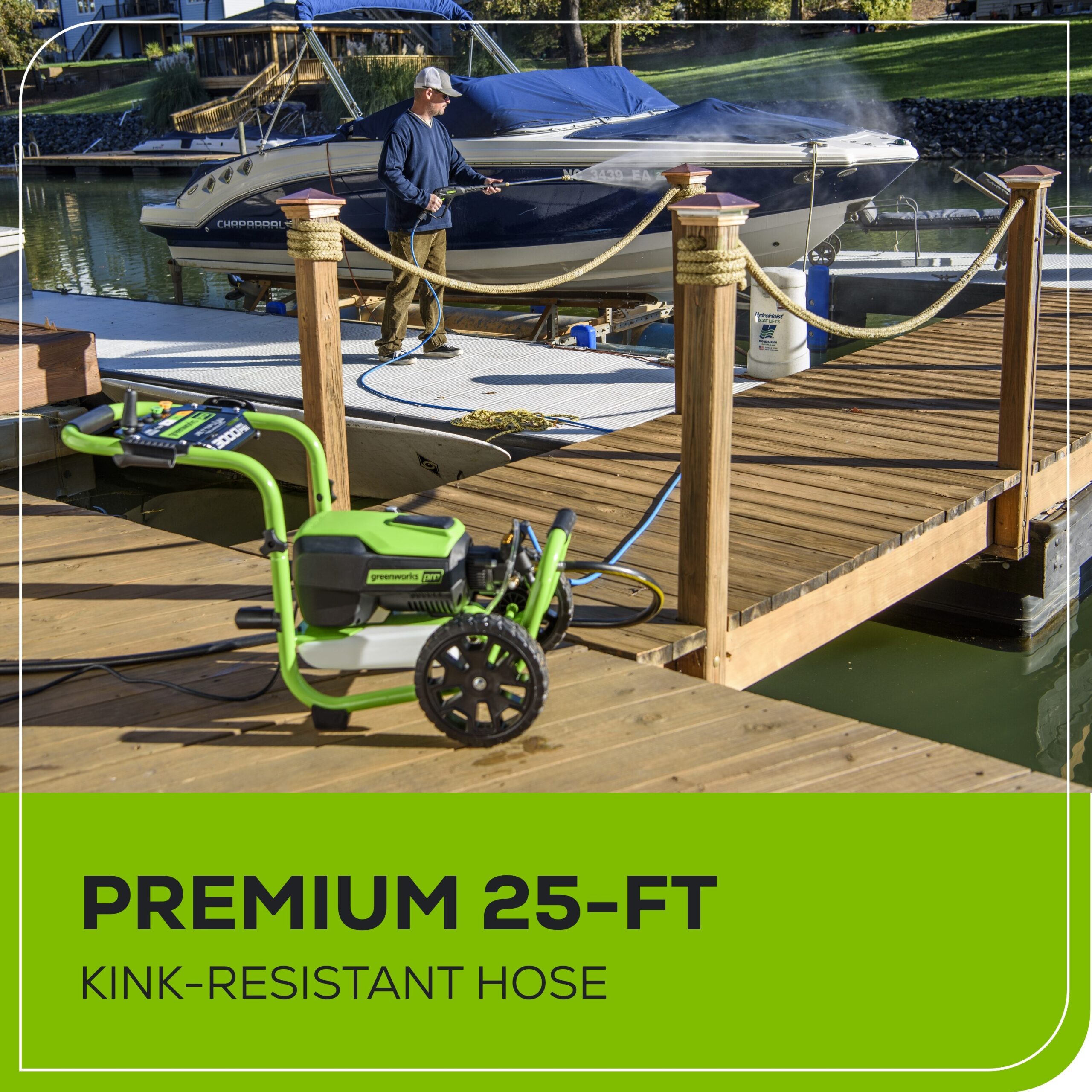 Greenworks Pro 3000 PSI 2-GPM Cold Water Electric Pressure Washer with 5 Spray Tips Greenworks Pro 3000 PSI 2-GPM Cold Water Electric Pressure Washer with 5 Spray Tips - Image 14