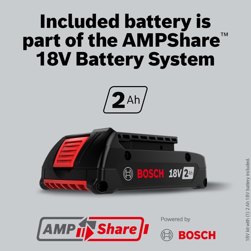 Bosch 18-volt 4-Tool Brushless Power Tool Combo Kit with Soft Case (2-Batteries Included and Charger Included) Bosch 18-volt 4-Tool Brushless Power Tool Combo Kit with Soft Case (2-Batteries Included and Charger Included) - Image 8