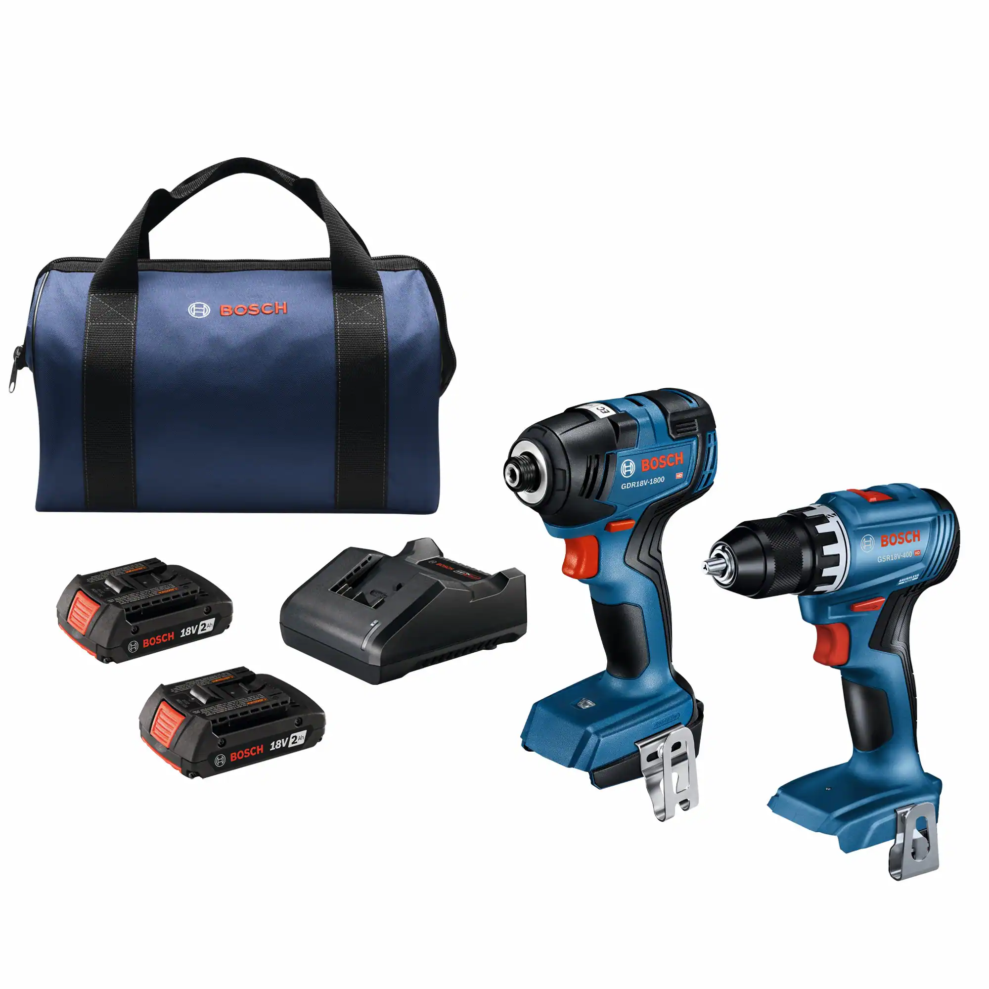 Bosch 18-volt 2-Tool Brushless Power Tool Combo Kit with Soft Case (2-Batteries Included and Charger Included) Bosch 18-volt 2-Tool Brushless Power Tool Combo Kit with Soft Case (2-Batteries Included and Charger Included)