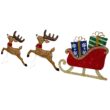 Northlight 24-in Reindeer and Sleigh Free Standing Decoration with White LED Lights