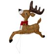 Northlight 24-in Reindeer and Sleigh Free Standing Decoration with White LED Lights