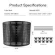 VIVOSUN 300 Gallon Outdoor Compost Bin, Expandable Composter (Black with Gloves)
