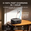 EF ECOFLOW Portable Power Station RIVER 3, 245Wh LiFePO4 Battery Power Station, 300W Up to 600W AC Output