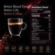 VINIA Blood Flow Energy Coffee Pods - Medium Roast Infused with Red Grape Piceid Resveratrol, 30 Count