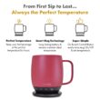Nextmug Temperature Controlled, Self-Heating Coffee Mug (Dusty Rose - 14 oz.)