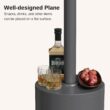 EAST OAK 48,000 BTU Patio Heater for Outdoor Use With Round Table Design, Double-Layer Stainless Steel Burner and Wheels, Gray