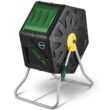 Miracle-Gro Compost Tumbler Dual Chamber, Easy-Turn Composter Tumbler Outdoor for Fast Composting (18.5 Gallon / 70 Liter)
