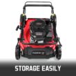 PowerSmart 21 in. Gas Lawn Mower, 144cc 2-in-1 Mulching Push Mower with 6-Positions Height Adjustment, High Rear Wheels