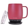 Nextmug Temperature Controlled, Self-Heating Coffee Mug (Dusty Rose - 14 oz.)