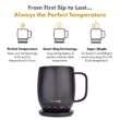 Nextmug Temperature Controlled, Self-Heating Coffee Mug (Black - 14 oz.)