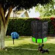 SQUEEZE master XXL Large Compost Bin Outdoor- 720L /190 Gallon-Easy Assembly-No Screws-Sturdy & Durable-Green Door