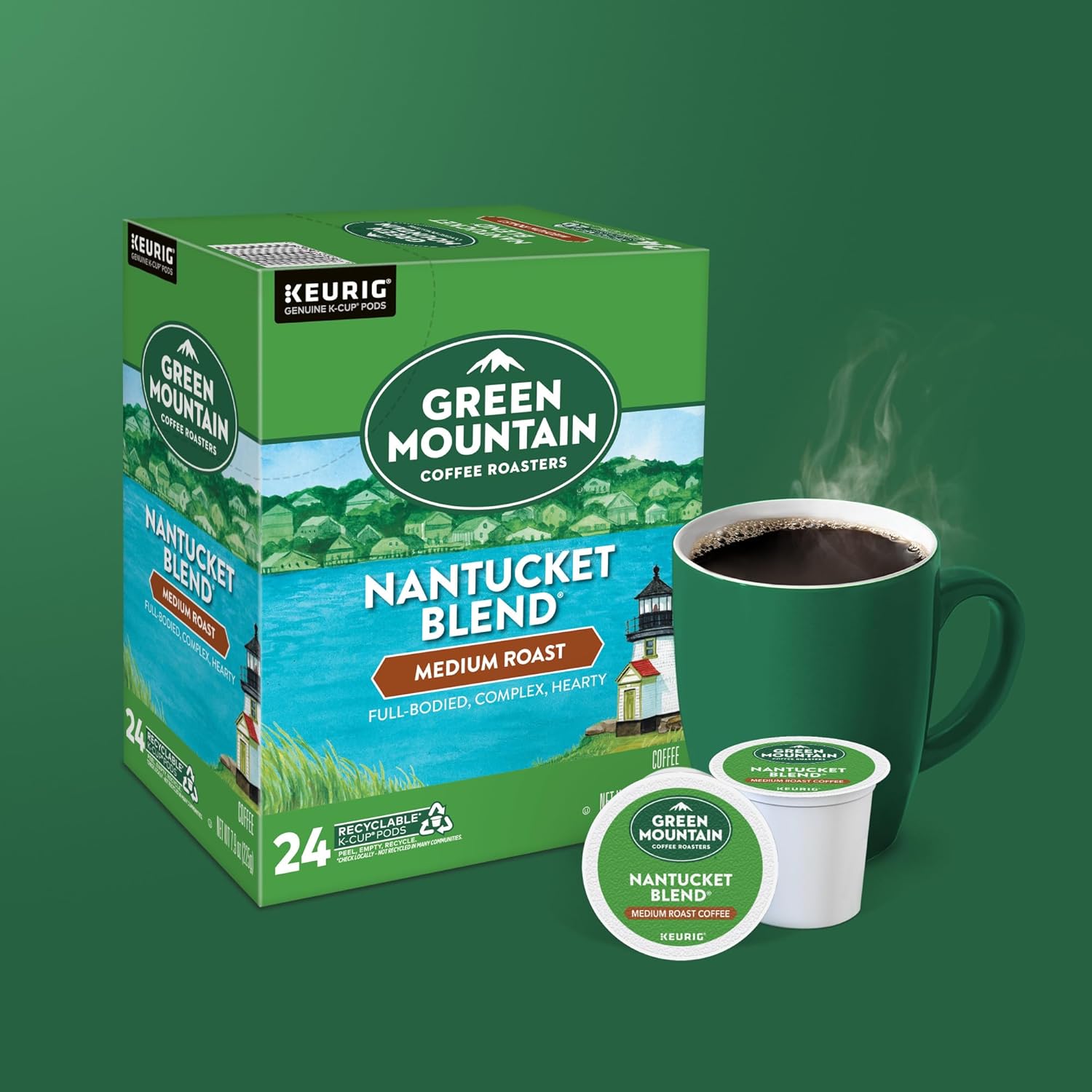Green Mountain Coffee Roasters Nantucket Blend Keurig Single-Serve K-Cup Pods, Medium Roast Coffee, 96 Count Green Mountain Coffee Roasters Nantucket Blend Keurig Single-Serve K-Cup Pods, Medium Roast Coffee, 96 Count - Image 8