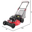 PowerSmart Gas Lawn Mower 21-Inch 144 cc OHV Engine 3-in-1 Push Mower with Bagging 2024 Version