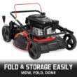 PowerSmart Gas Lawn Mower 21-Inch 144 cc OHV Engine 3-in-1 Push Mower with Bagging 2024 Version