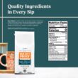 Bulletproof The High Achiever Ground Mushroom Coffee, 10oz (Pack of 3), Medium-Dark Roast