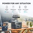 EF ECOFLOW Portable Power Station RIVER 2 Max 500, 499Wh LiFePO4 Battery/ 1 Hour Fast Charging