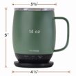 Nextmug Temperature Controlled, Self-Heating Coffee Mug (Sage - 14 oz.)
